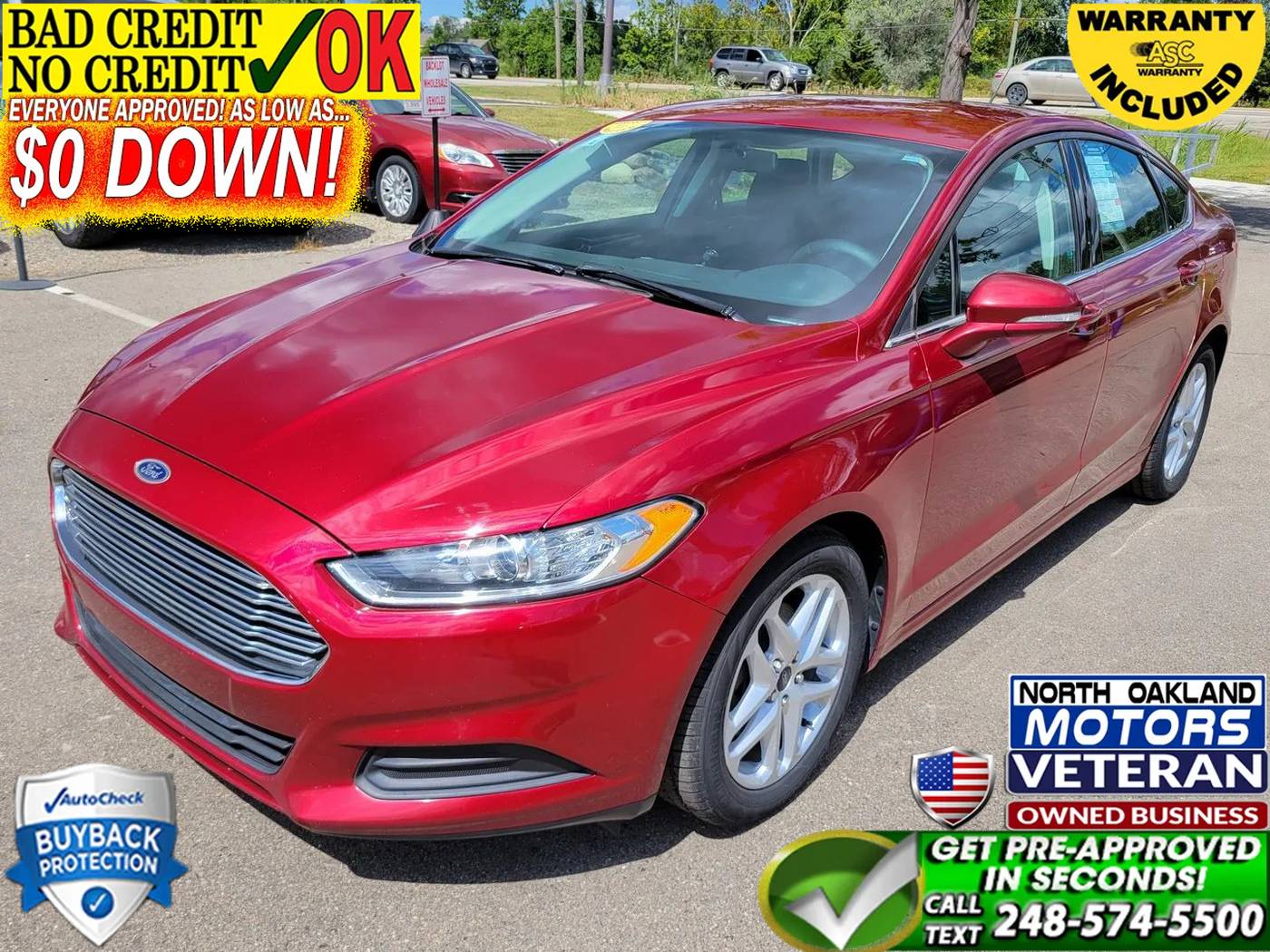 2014 Ford Fusion SE — Sedan — 121,261 mi — Waterford, MI