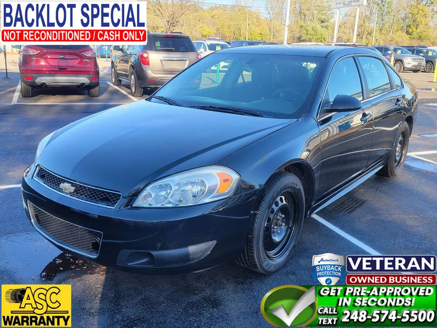 2014 Chevrolet Impala Limited Police Police — Sedan — 99,763 mi — Waterford, MI