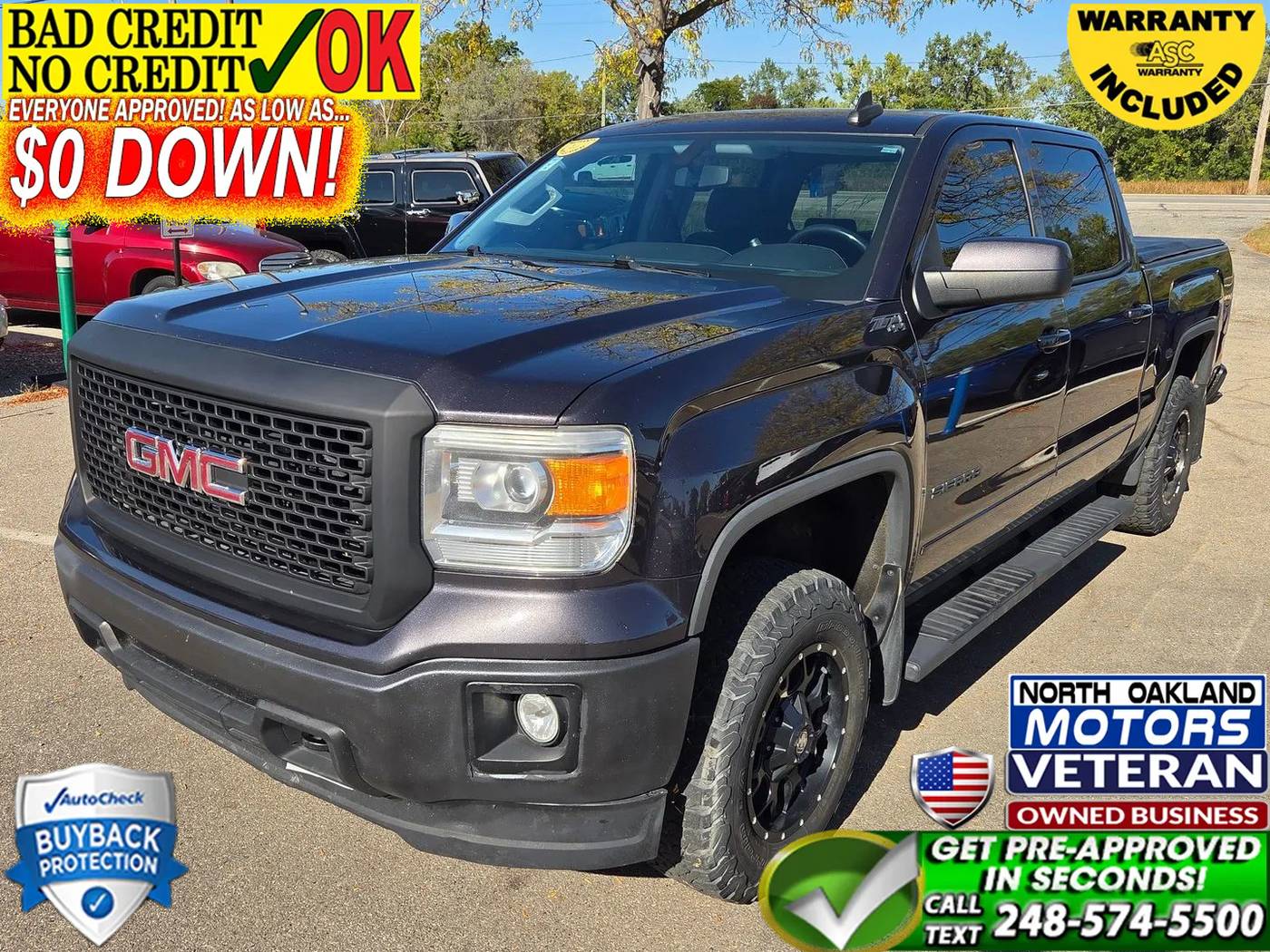 2015 GMC Sierra 1500 SLE — Pickup Truck — 227,465 mi — Waterford, MI
