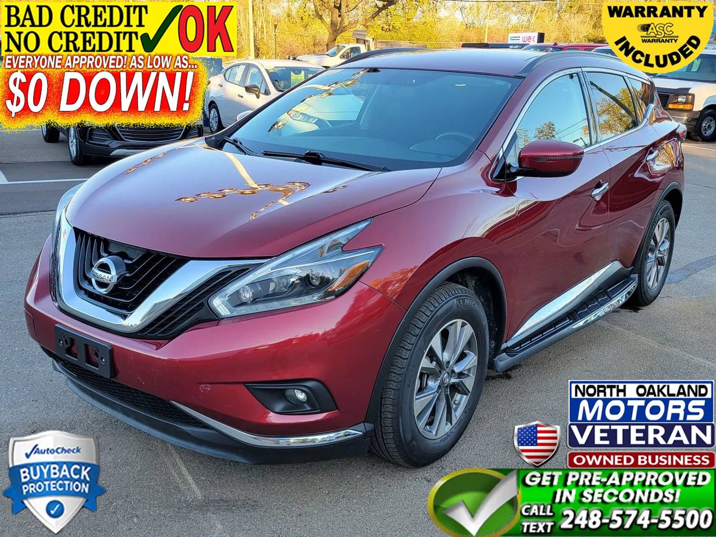 2018 Nissan Murano SV — SUV — 104,722 mi — Waterford, MI
