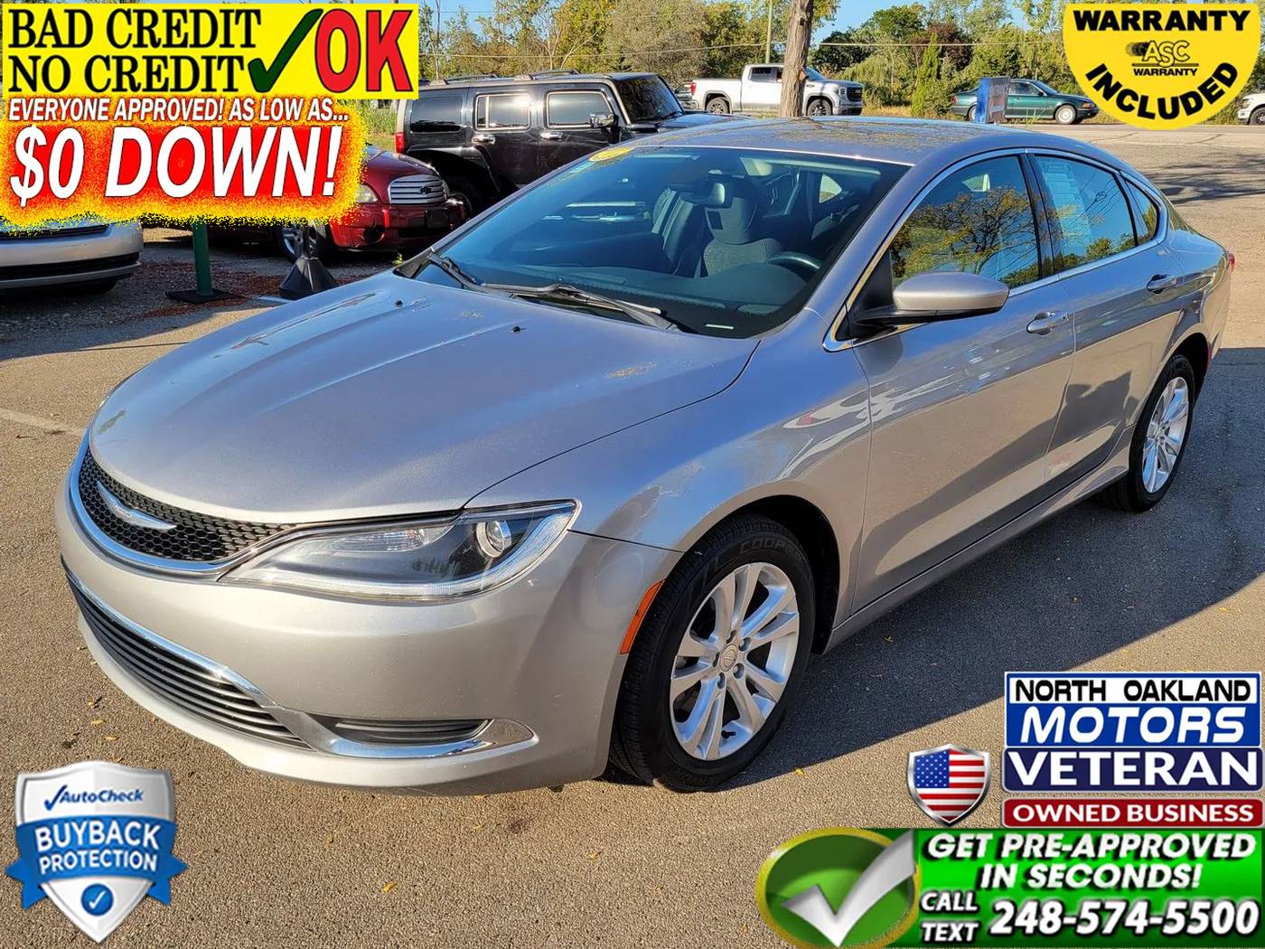 2015 Chrysler 200 Limited — Sedan — 84,592 mi — Waterford, MI