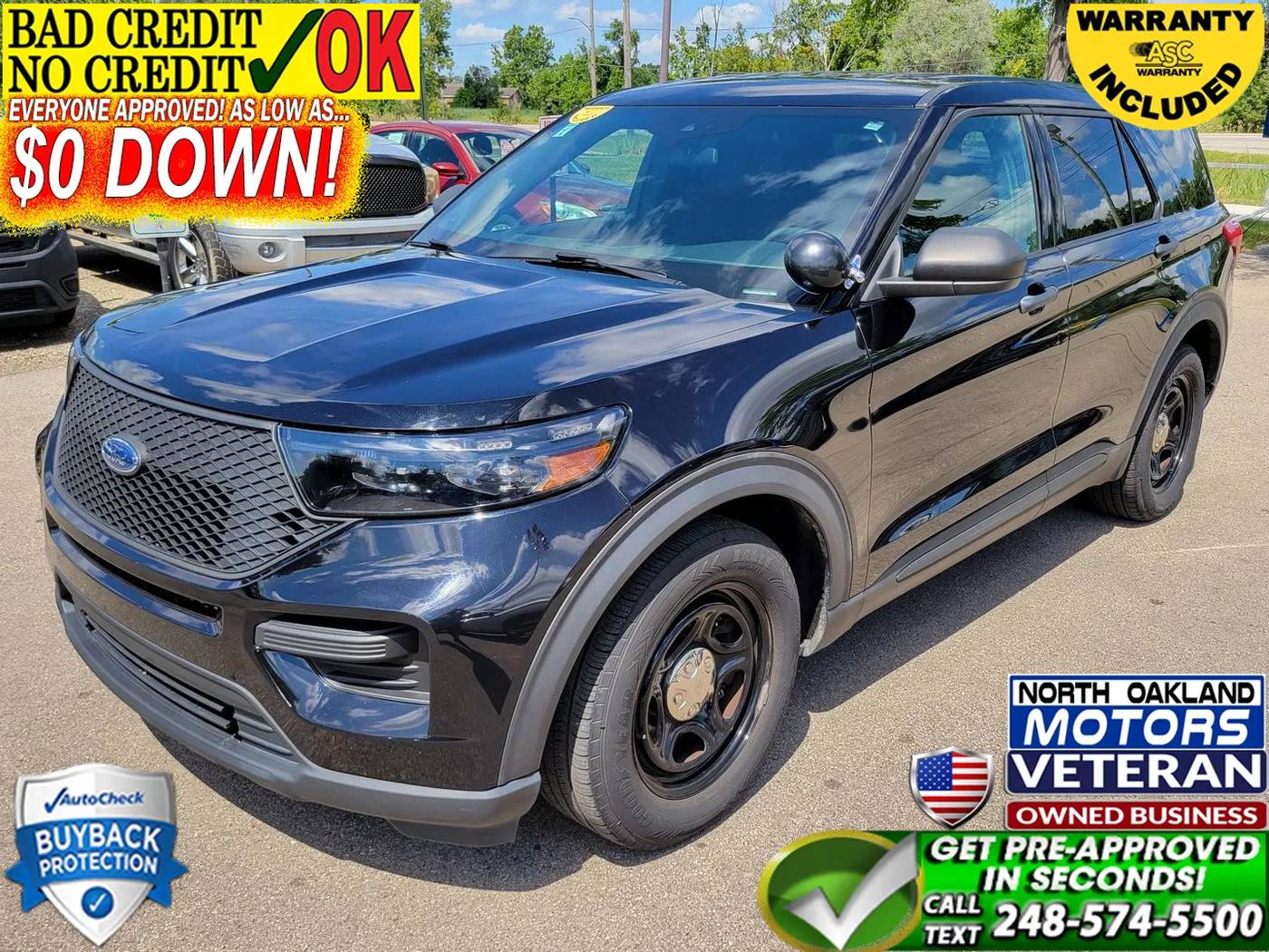 2021 Ford Police Interceptor Utility Base — SUV — 63,432 mi — Waterford, MI
