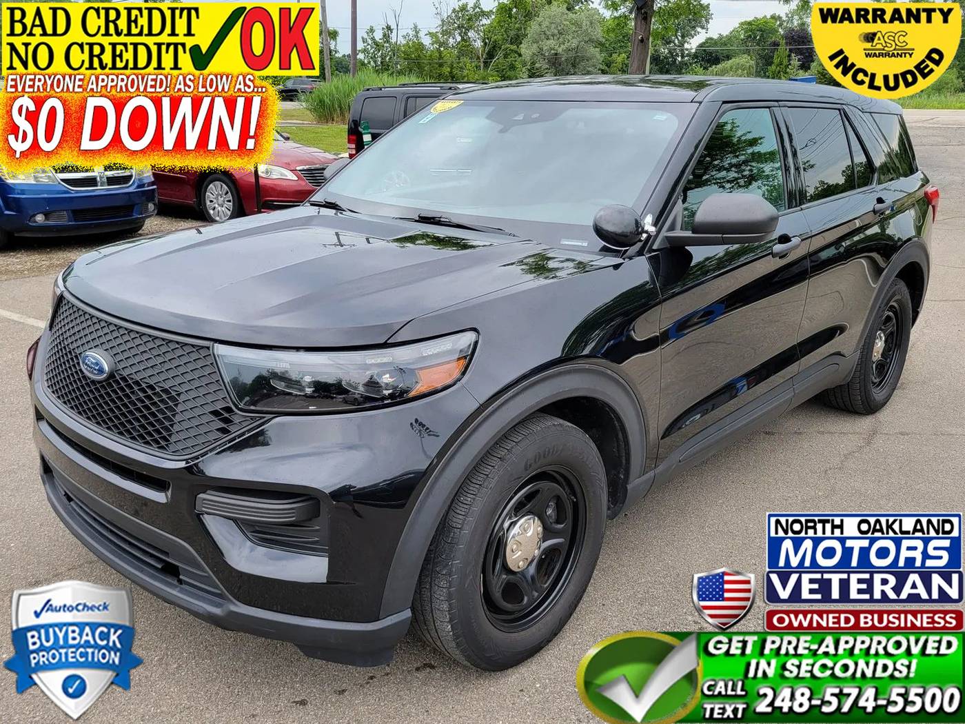 2021 Ford Police Interceptor Utility Base — SUV — 59,351 mi — Waterford, MI