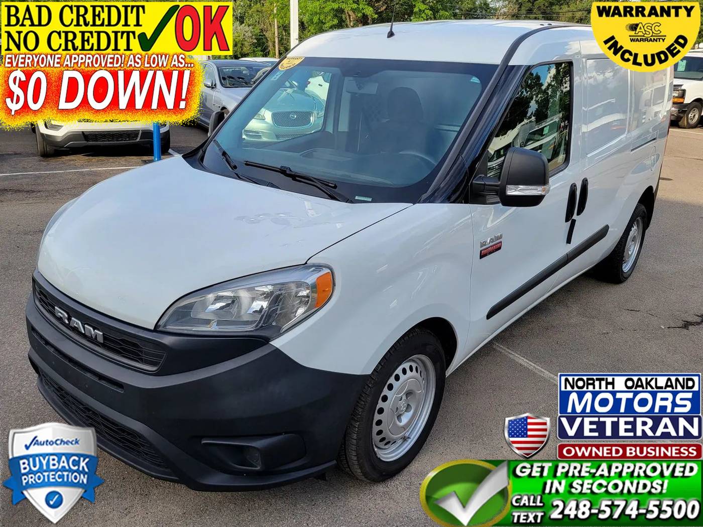 2020 Ram ProMaster City Cargo Van Tradesman — Cargo Van — 152,644 mi — Waterford, MI