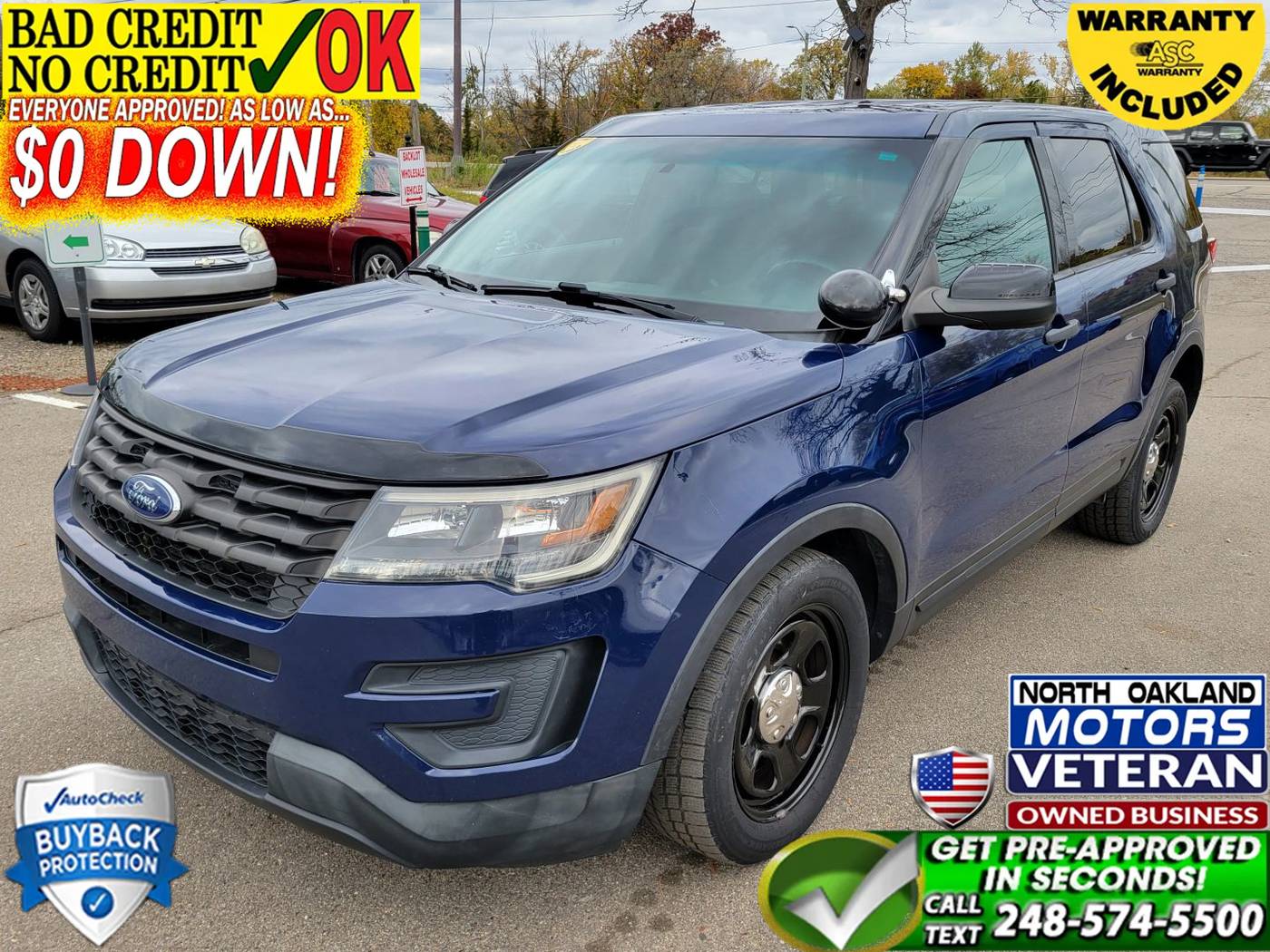 2018 Ford Police Interceptor Utility Base — SUV — 120,635 mi — Waterford, MI