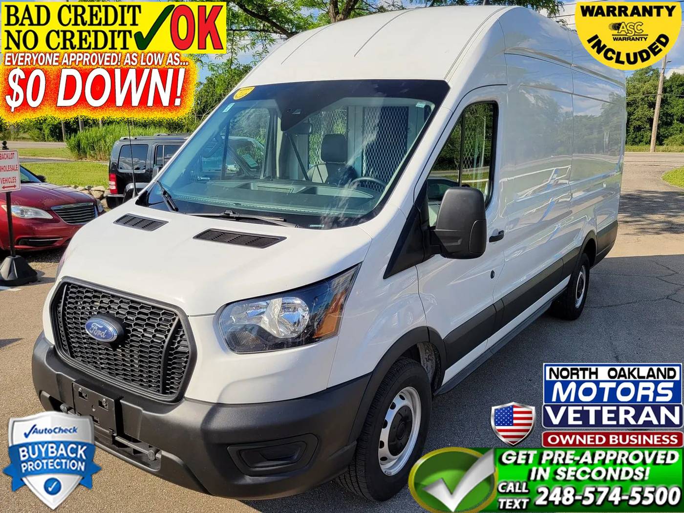 2021 Ford Transit Cargo Van T-250 — Cargo Van — 178,116 mi — Waterford, MI