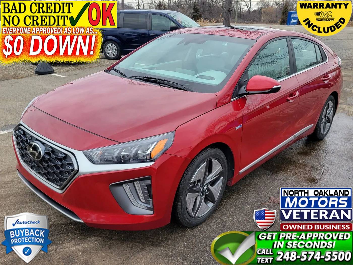 2020 Hyundai Ioniq Hybrid SEL — Hatchback — 53,796 mi — Waterford, MI