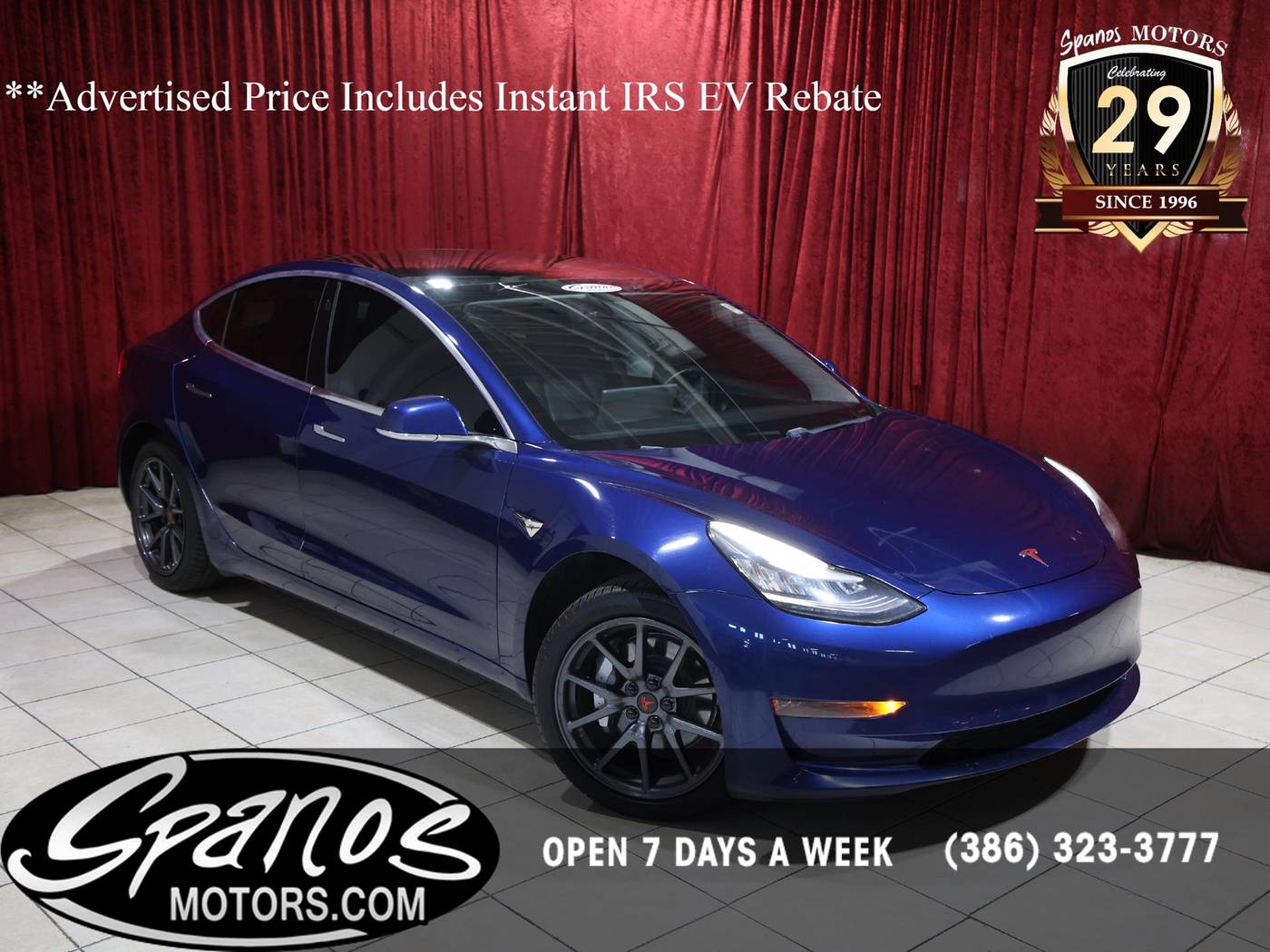 2019 Tesla Model 3 Standard Range Plus — Sedan — 61,964 mi — Daytona Beach, FL