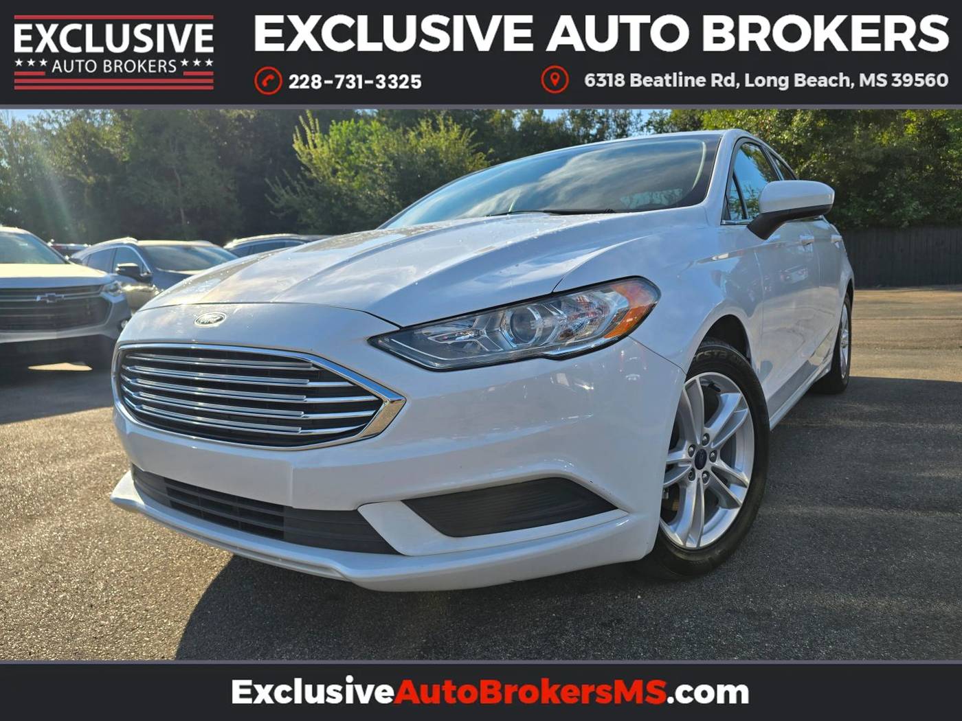 2018 Ford Fusion SE — Sedan — 53,776 mi — Long Beach, MS