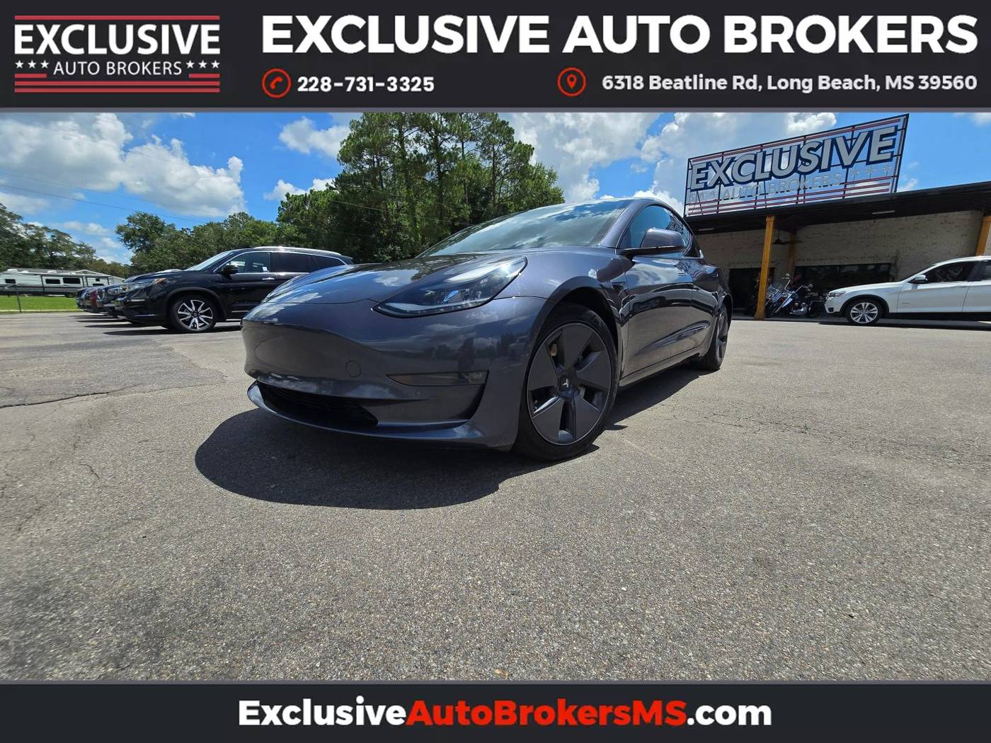 2021 Tesla Model 3 Long Range — Sedan — 50,036 mi — Long Beach, MS