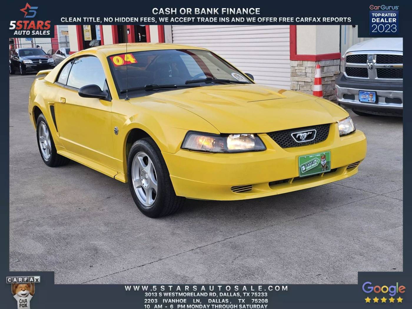 2004 Ford Mustang Base — Coupe — 112,983 mi — Dallas, TX
