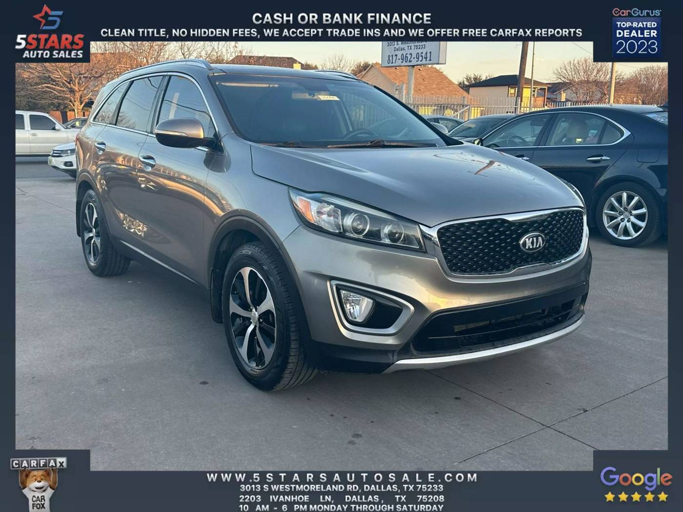 2016 Kia Sorento EX V6 — SUV — 140,812 mi — Dallas, TX