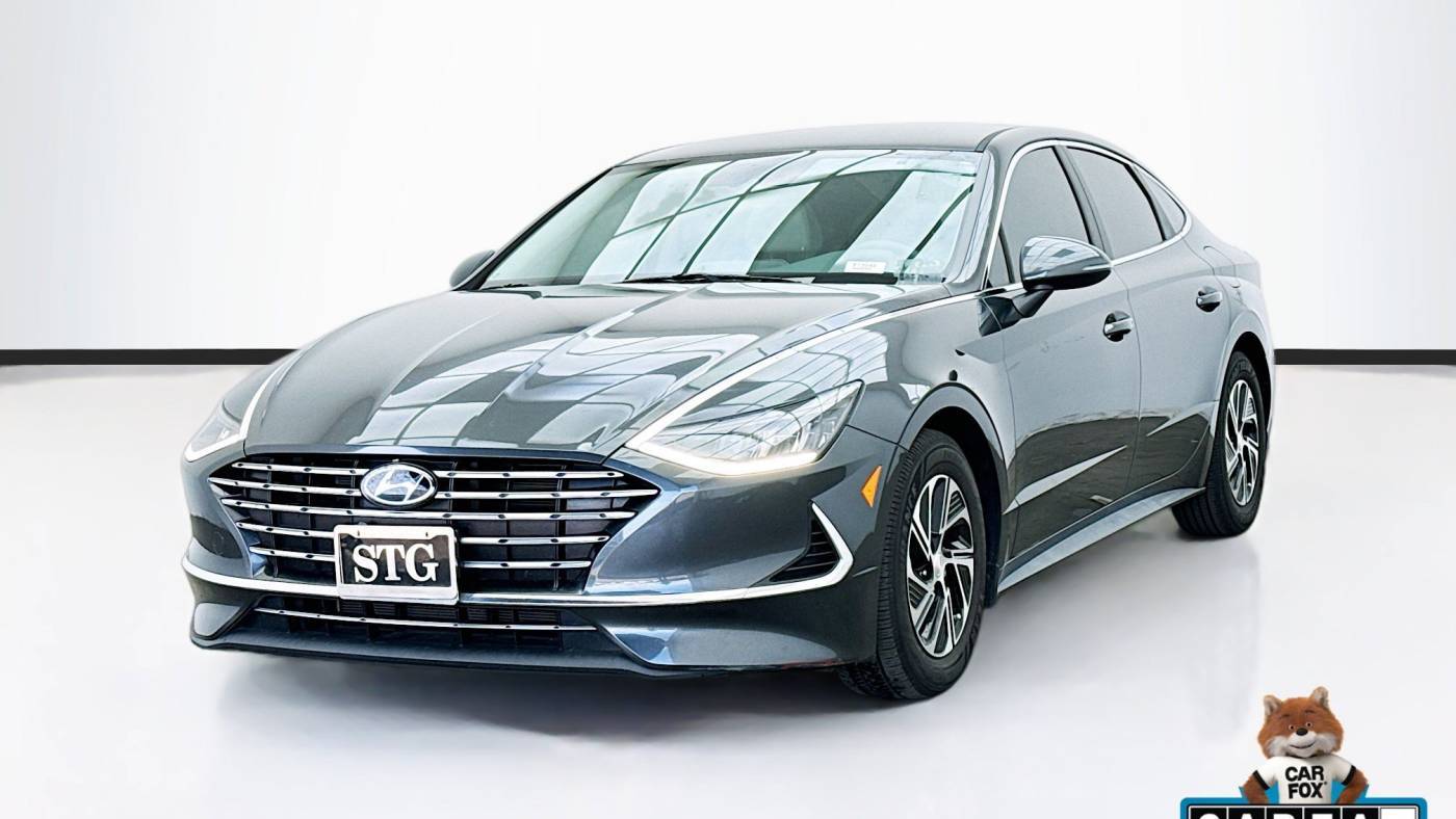 2021 Hyundai Sonata Hybrid Blue — Sedan — 35,402 mi — Montclair, CA