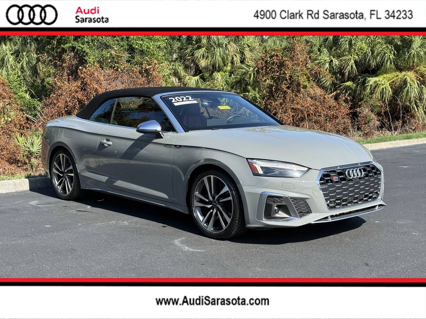 2022 Audi S5 Prestige — Convertible — 26,680 mi — Sarasota, FL