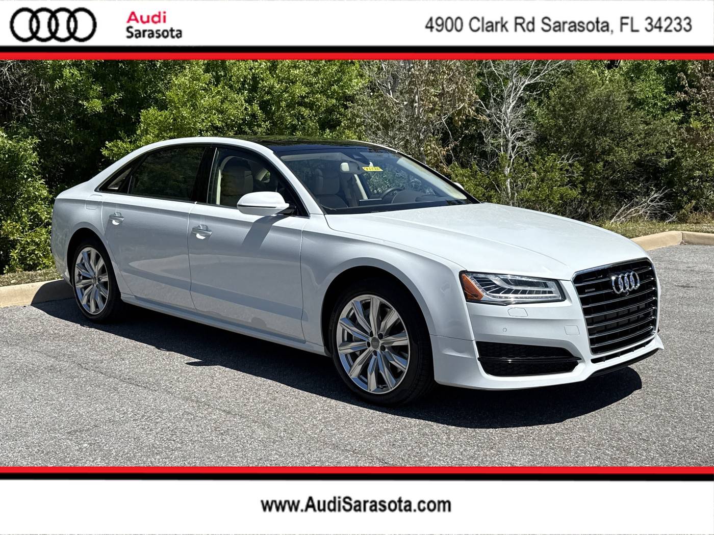 2016 Audi A8 4.0T — Sedan — 69,687 mi — Sarasota, FL
