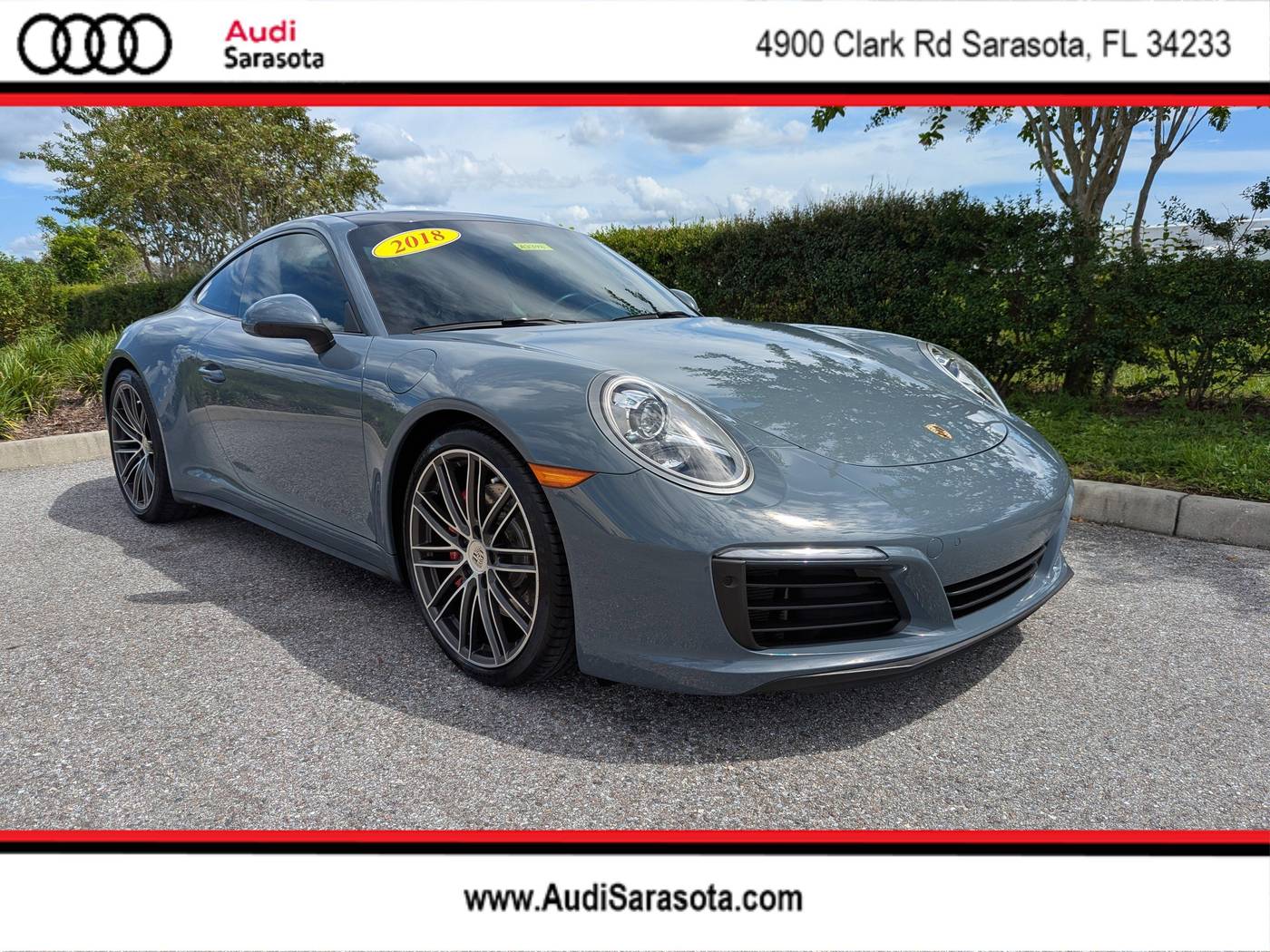 2018 Porsche 911 Carrera 4S — Coupe — 37,568 mi — Sarasota, FL