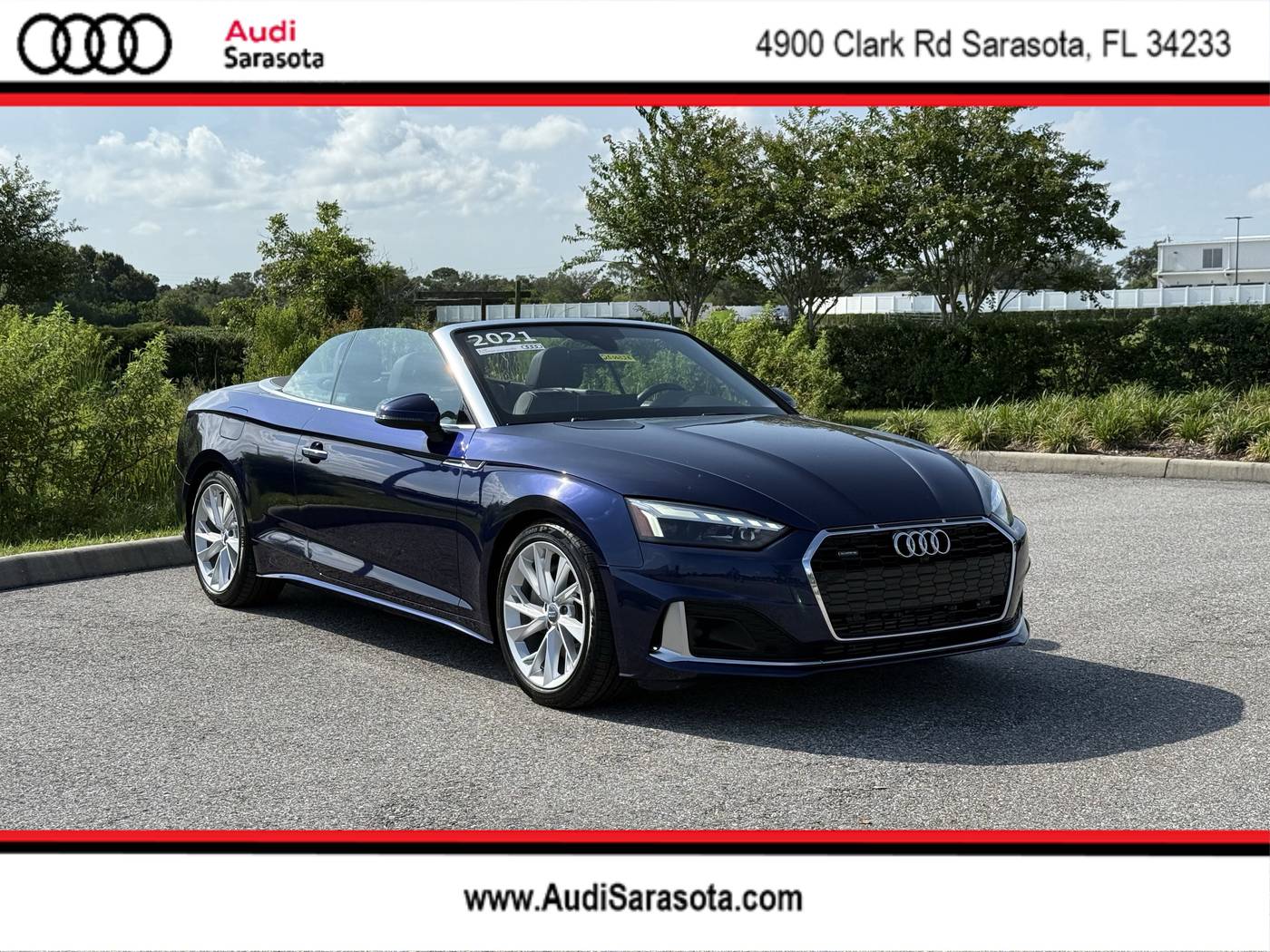 2021 Audi A5 Premium Plus — Convertible — 34,952 mi — Sarasota, FL