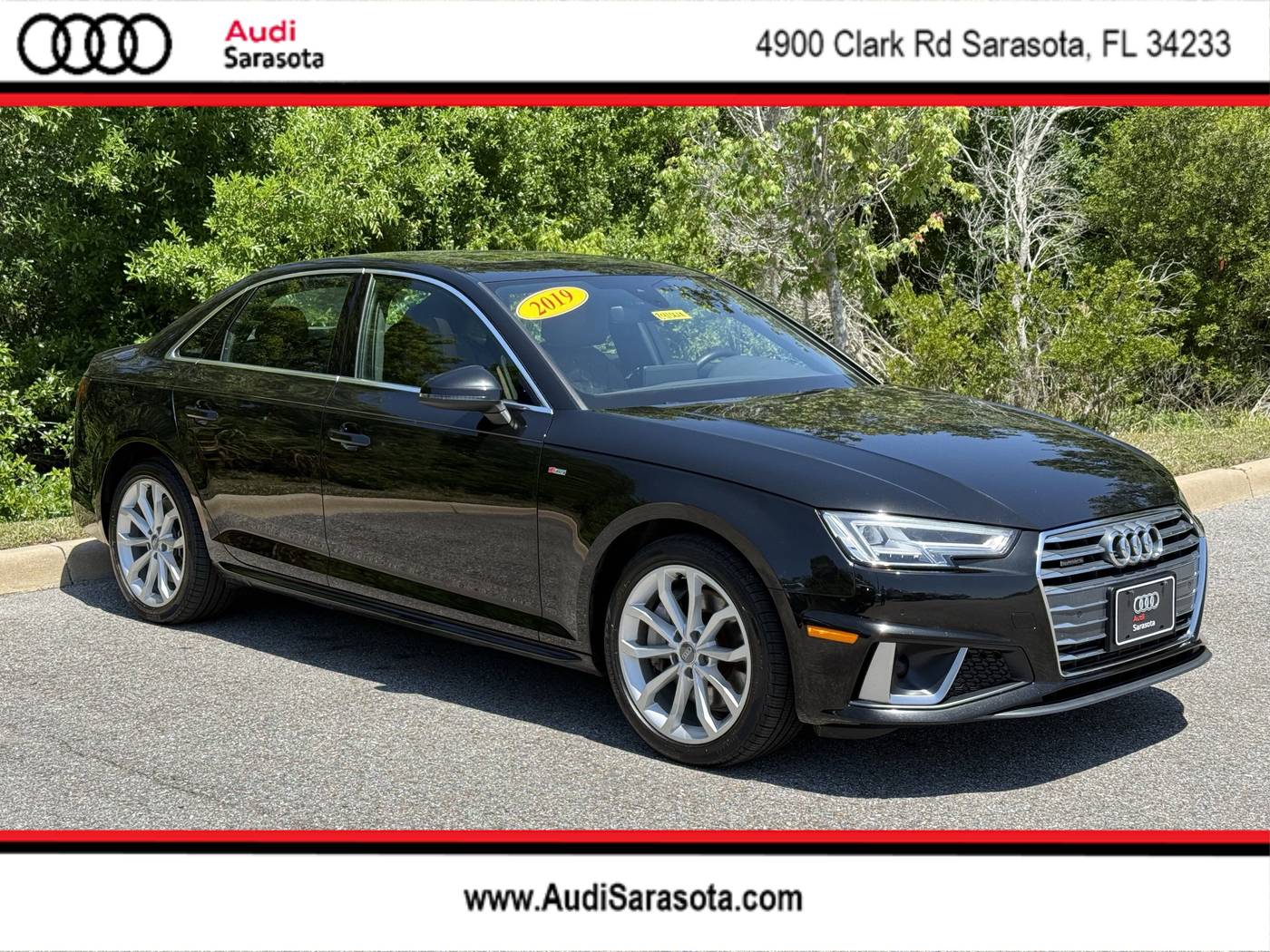 2019 Audi A4 Premium Plus — Sedan — 63,356 mi — Sarasota, FL