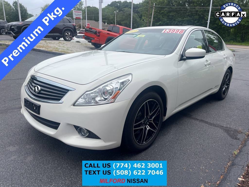 2013 INFINITI G G37x — Sedan — 82,580 mi — Milford, MA