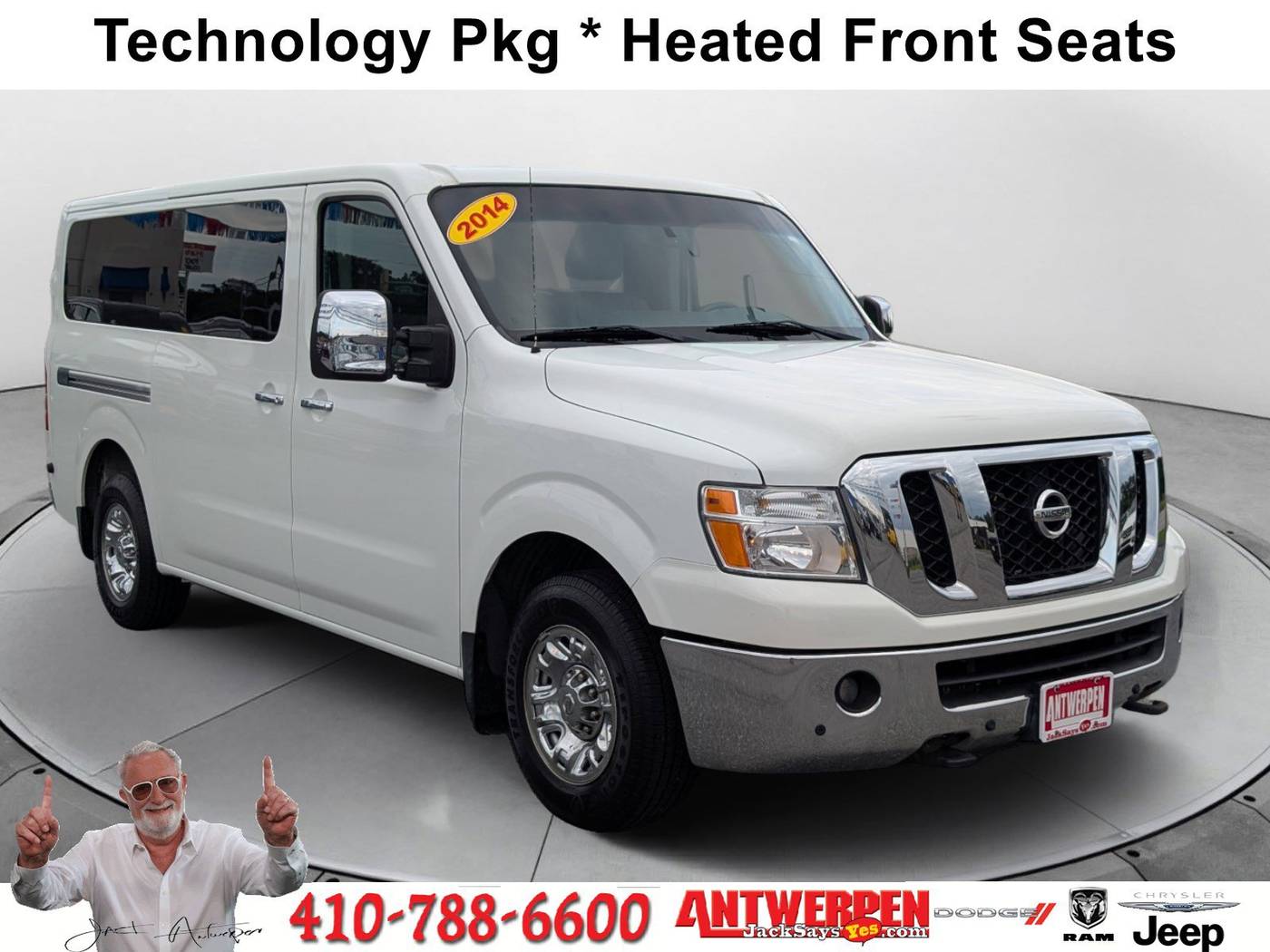 2014 Nissan NV Passenger SL — Passenger Van — 120,425 mi — Catonsville, MD