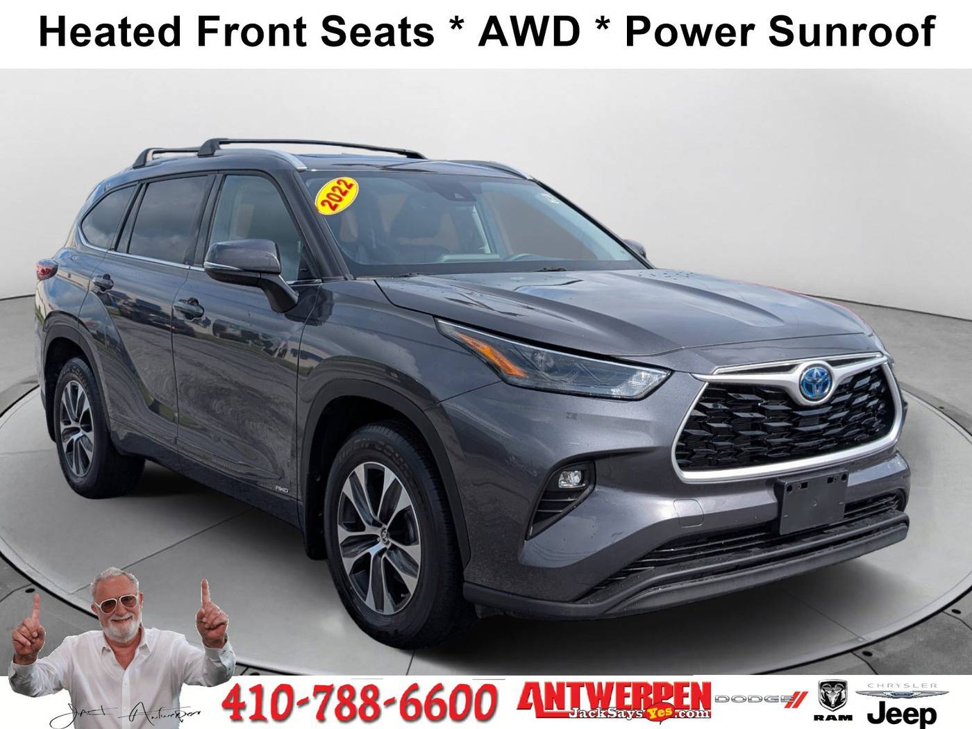 2022 Toyota Highlander Hybrid XLE — SUV — 25,160 mi — Catonsville, MD