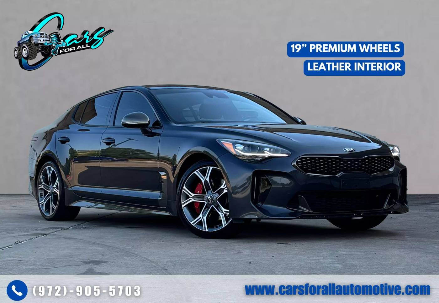 2018 Kia Stinger GT — Hatchback — 108,200 mi — Garland, TX