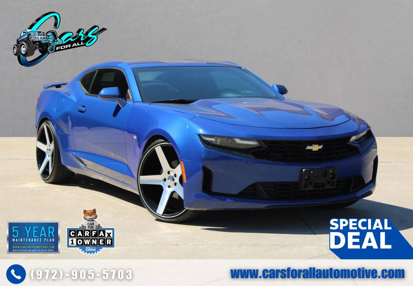 2019 Chevrolet Camaro 1LT — Coupe — 130,000 mi — Garland, TX