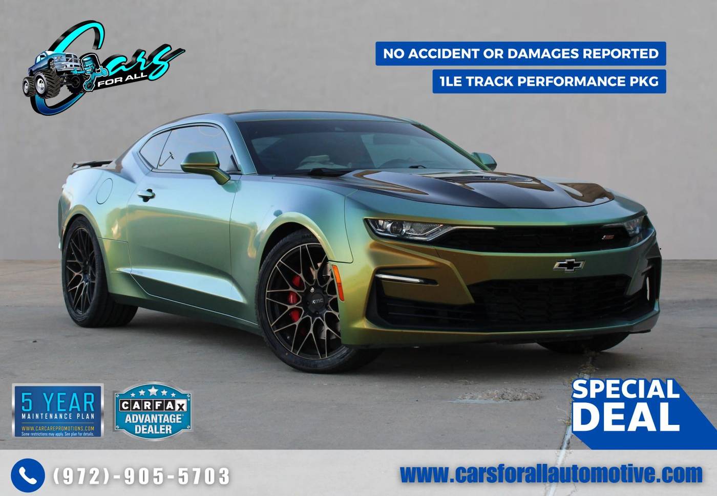 2019 Chevrolet Camaro 2SS — Coupe — 53,148 mi — Garland, TX