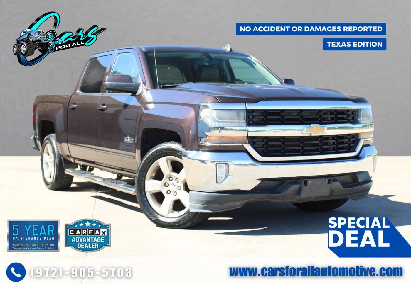 2016 Chevrolet Silverado 1500 LT — Pickup Truck — 130,892 mi — Garland, TX
