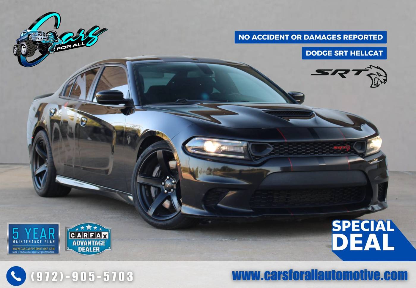 2019 Dodge Charger SRT Hellcat — Sedan — 77,168 mi — Garland, TX