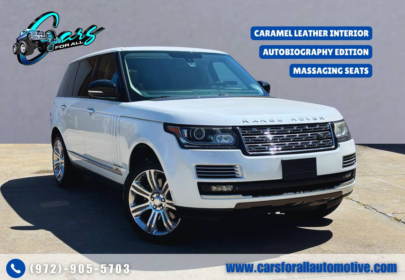 2015 Land Rover Range Rover Autobiography Black — SUV — 125,886 mi — Garland, TX
