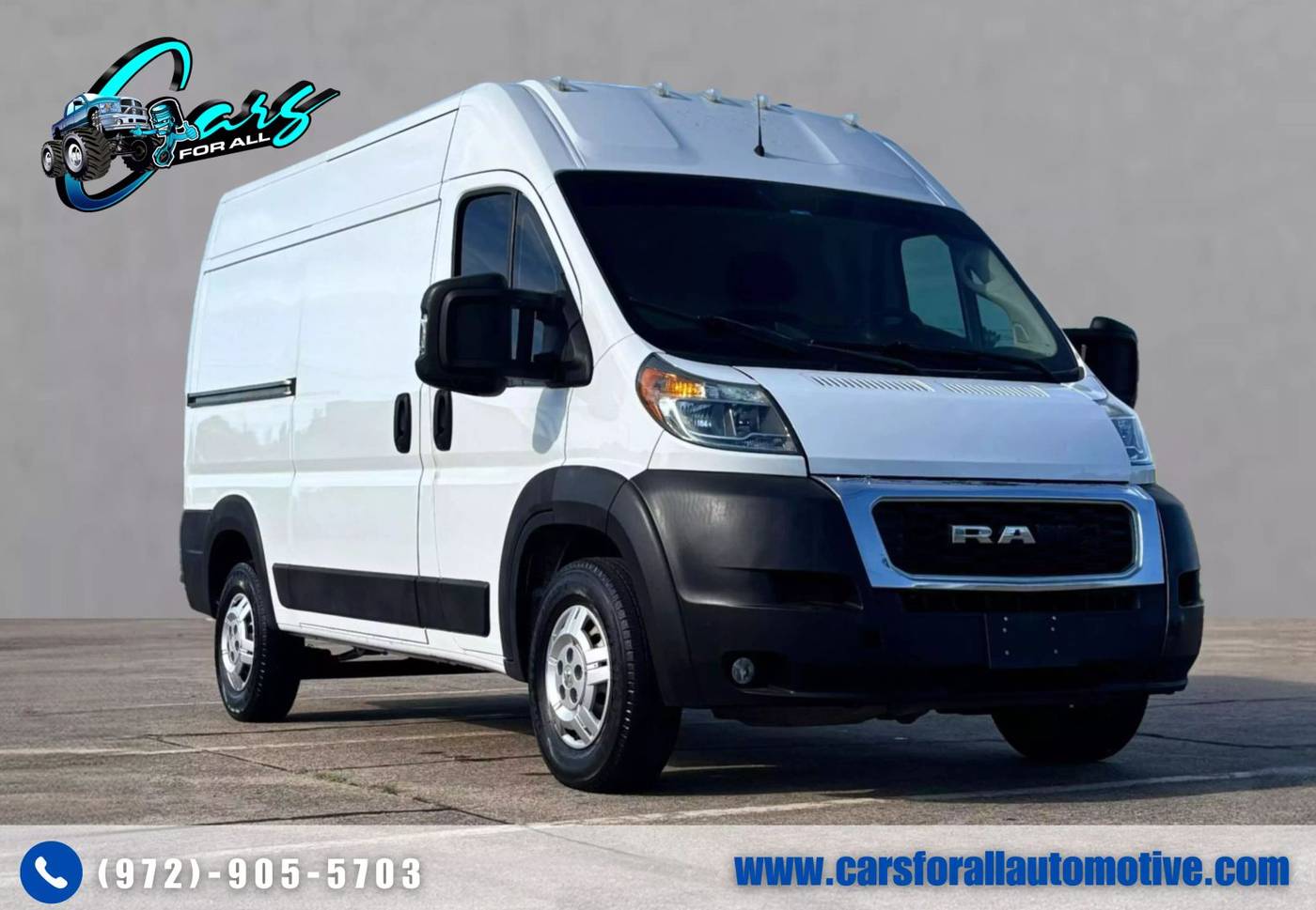 2019 Ram ProMaster Cargo Van 1500 — Cargo Van — 122,739 mi — Garland, TX