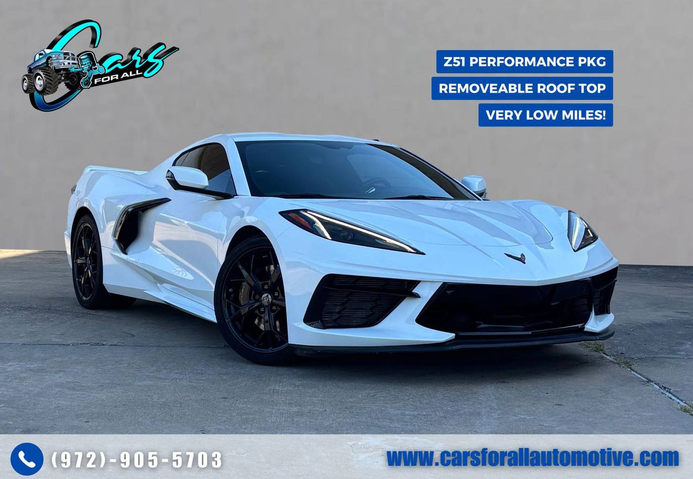 2021 Chevrolet Corvette 2LT — Coupe — 8,233 mi — Garland, TX