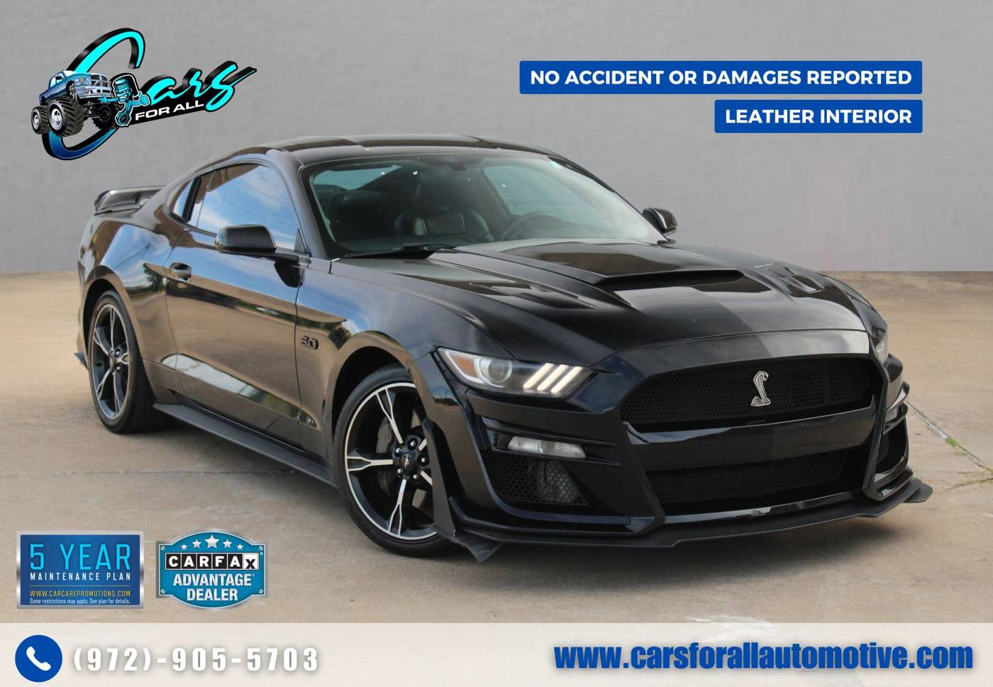 2017 Ford Mustang GT — Coupe — 139,176 mi — Garland, TX