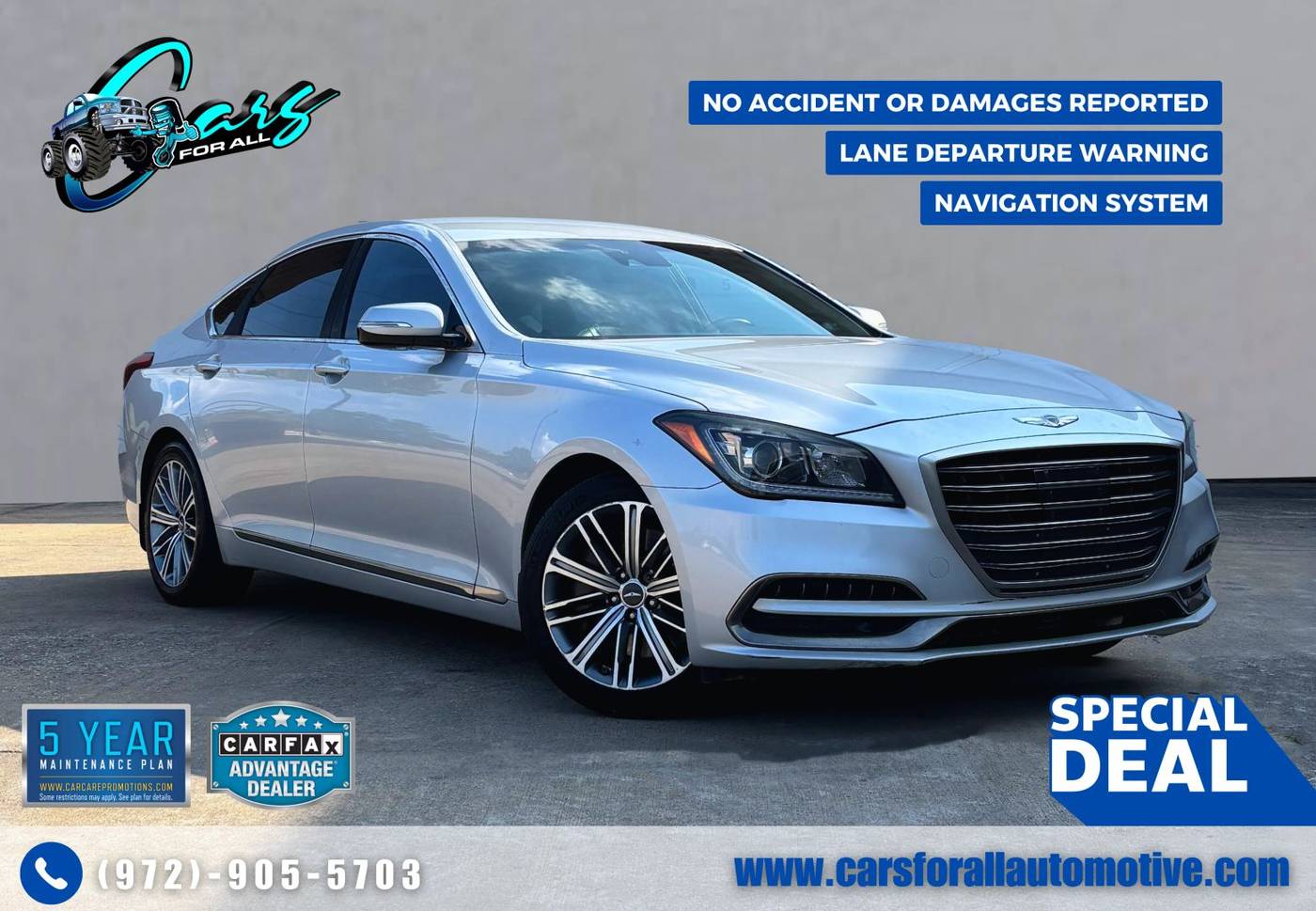 2018 Genesis G80 3.8L — Sedan — 102,831 mi — Garland, TX