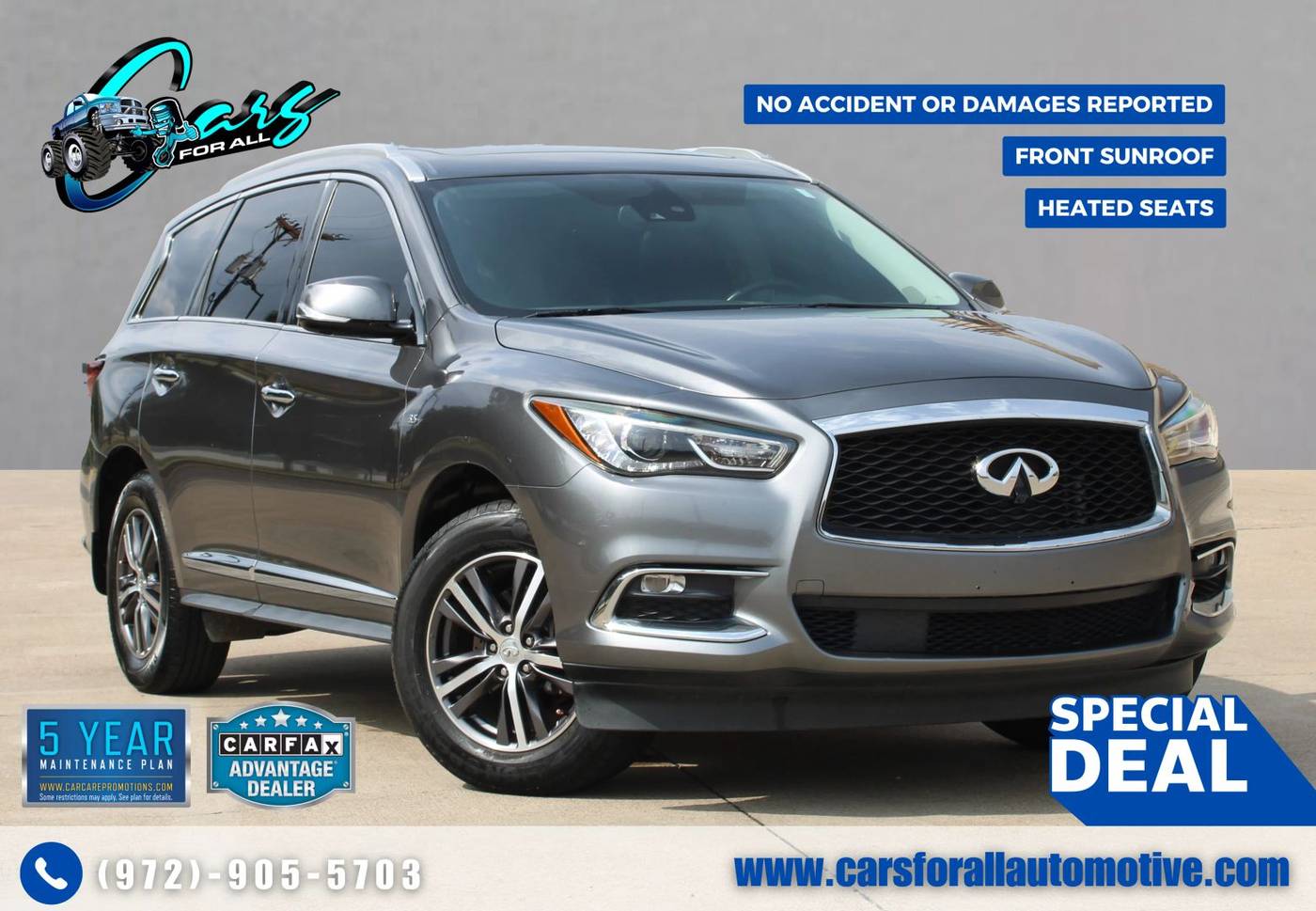 2019 INFINITI QX60 LUXE — SUV — 92,101 mi — Garland, TX