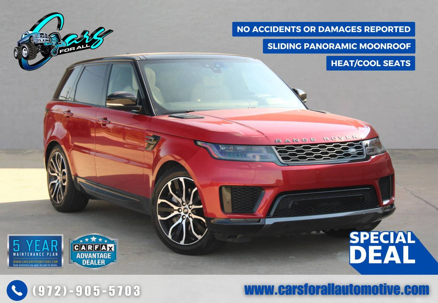 2021 Land Rover Range Rover Sport HSE Silver Edition — SUV — 76,867 mi — Garland, TX