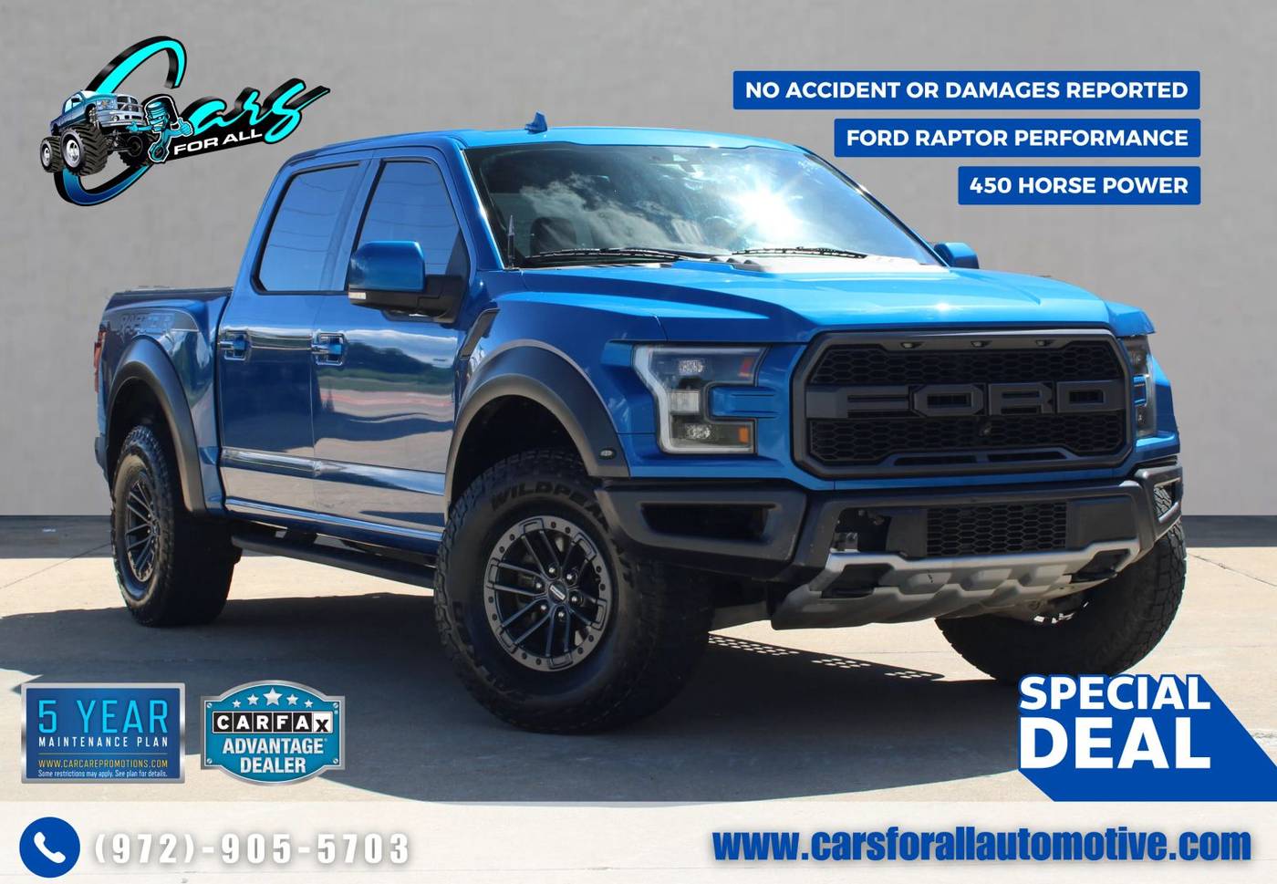 2019 Ford F-150 Raptor — Pickup Truck — 128,834 mi — Garland, TX