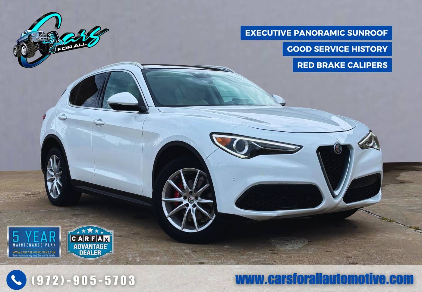 2019 Alfa Romeo Stelvio Ti Lusso — SUV — 93,178 mi — Garland, TX