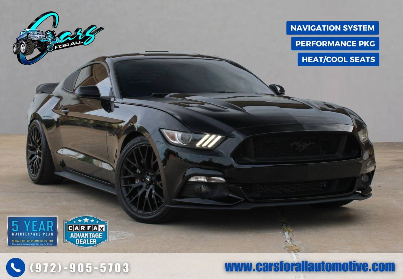 2017 Ford Mustang GT Premium — Coupe — 60,545 mi — Garland, TX