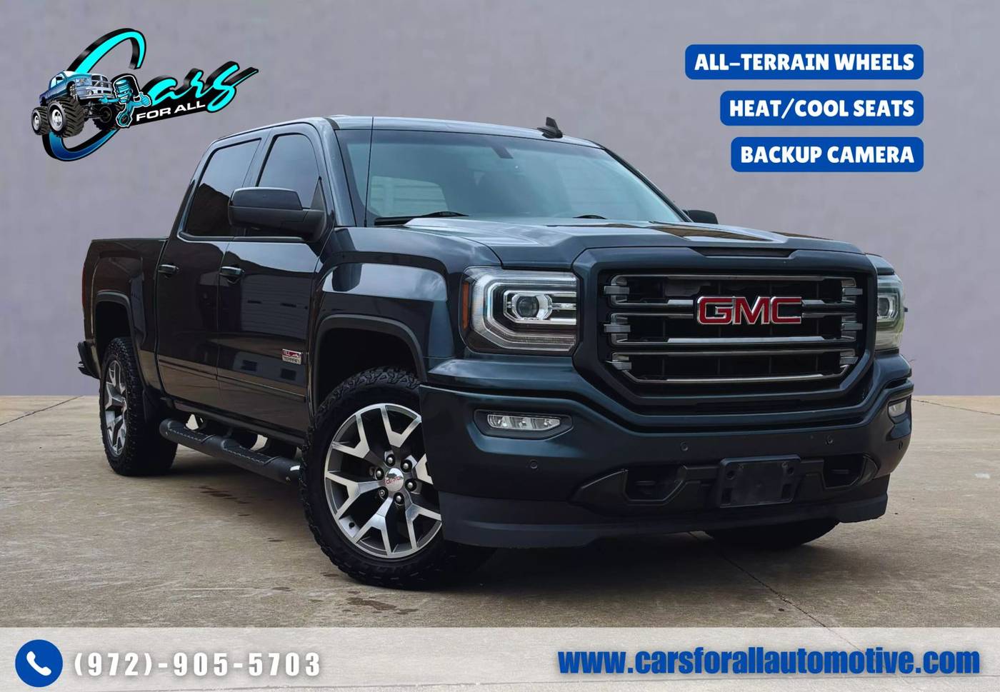 2017 GMC Sierra 1500 SLT — Pickup Truck — 96,380 mi — Garland, TX