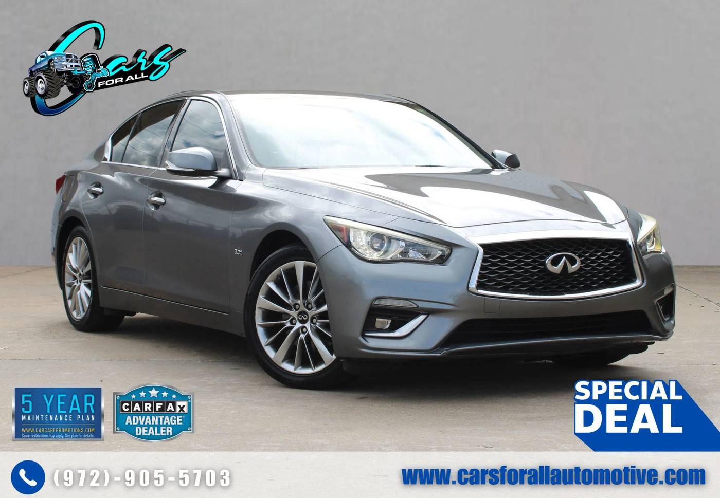 2018 INFINITI Q50 3.0t LUXE — Sedan — 106,129 mi — Garland, TX