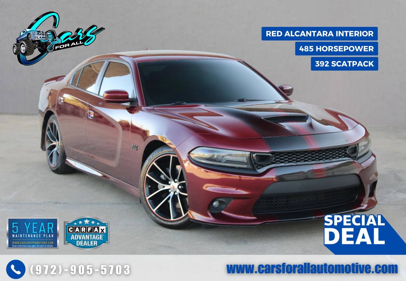 2018 Dodge Charger R/T Scat Pack — Sedan — 49,670 mi — Garland, TX