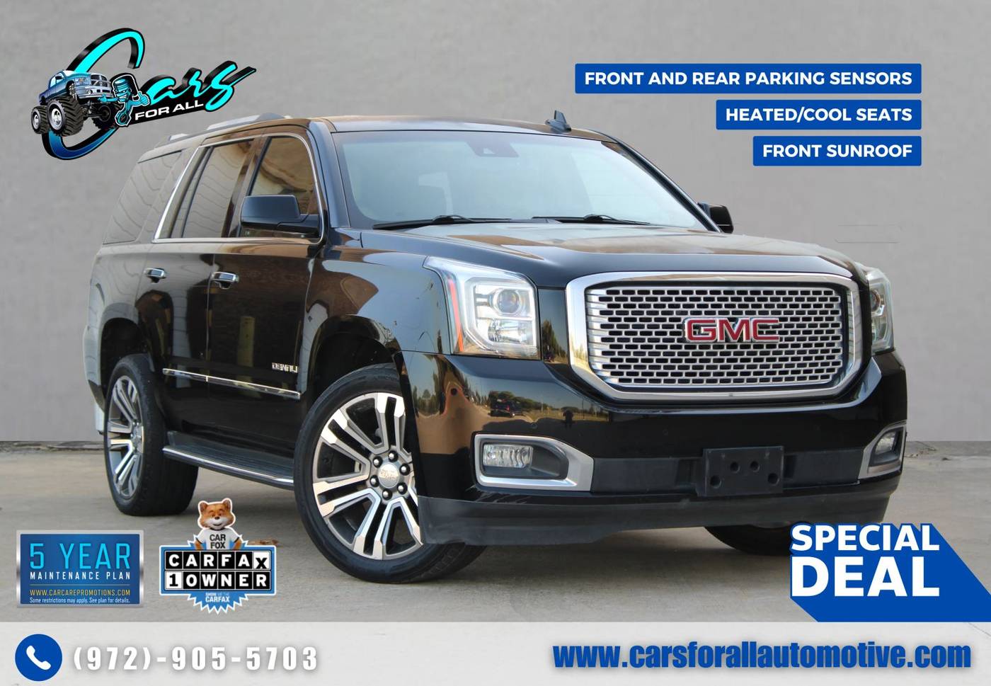 2017 GMC Yukon Denali — SUV — 108,380 mi — Garland, TX