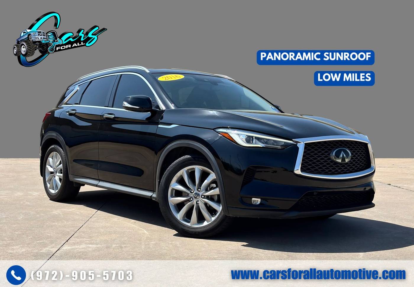 2019 INFINITI QX50 ESSENTIAL — SUV — 69,834 mi — Garland, TX