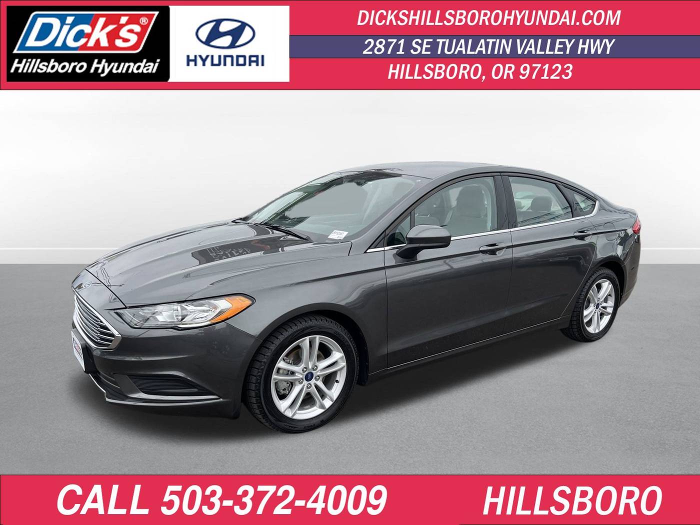 2018 Ford Fusion SE — Sedan — 44,657 mi — Hillsboro, OR