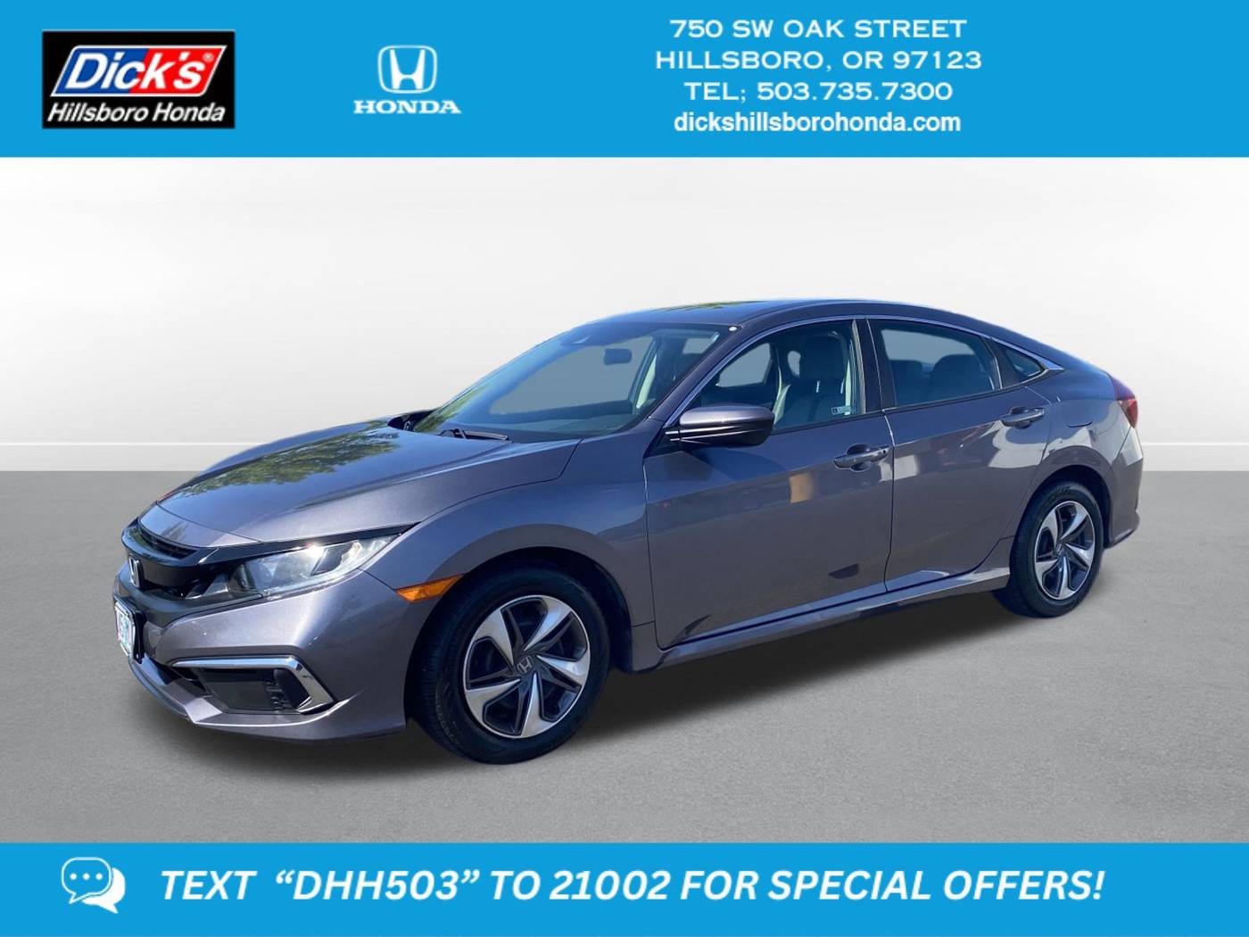 2020 Honda Civic LX — Sedan — 60,536 mi — Hillsboro, OR