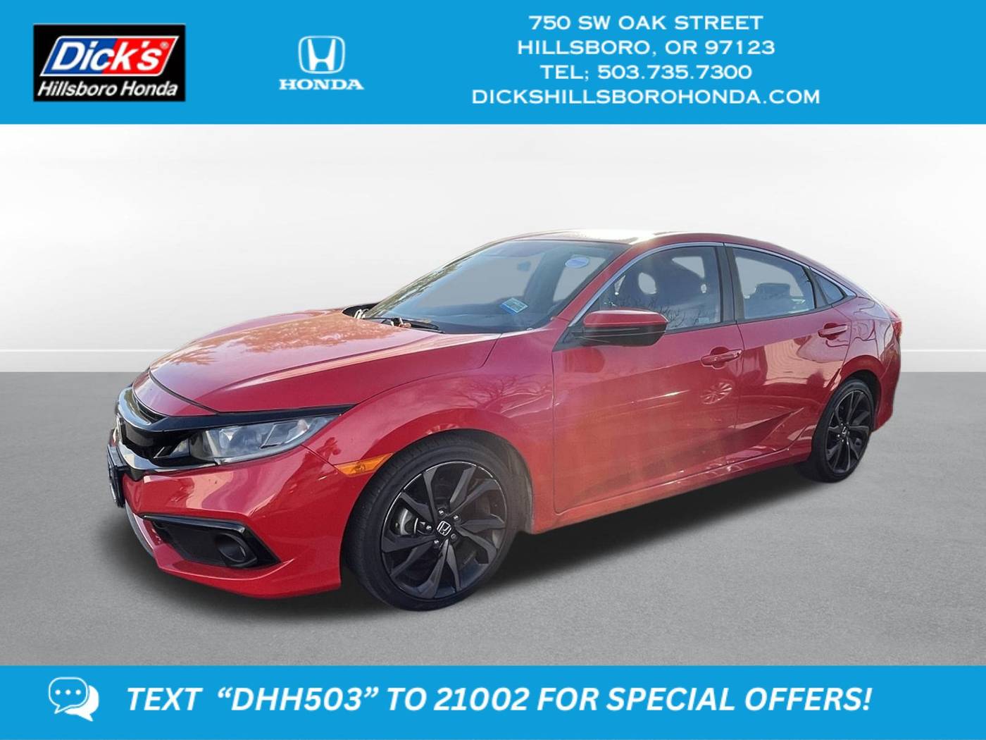 2020 Honda Civic Sport — Sedan — 37,955 mi — Hillsboro, OR