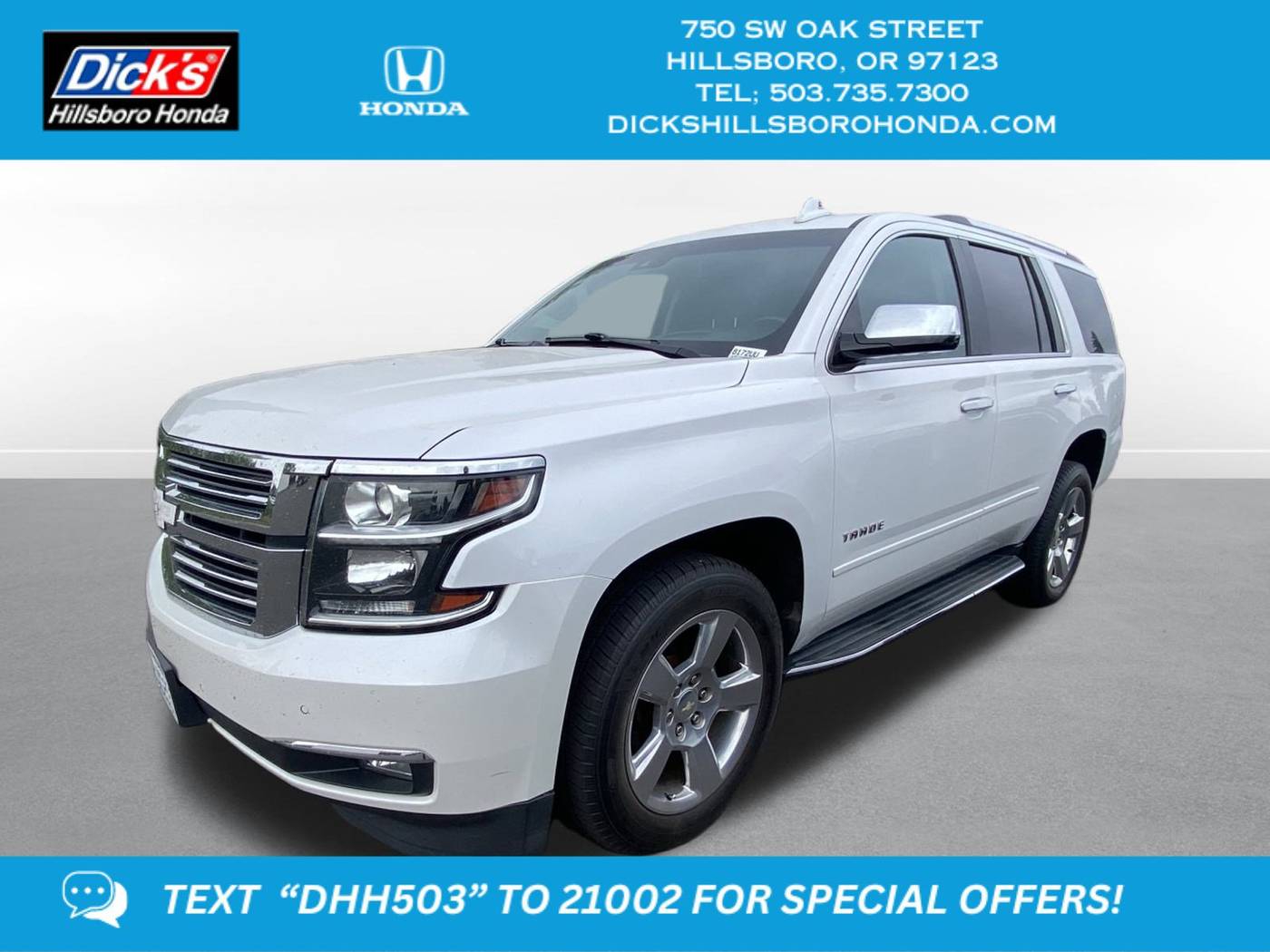 2019 Chevrolet Tahoe Premier — SUV — 74,635 mi — Hillsboro, OR
