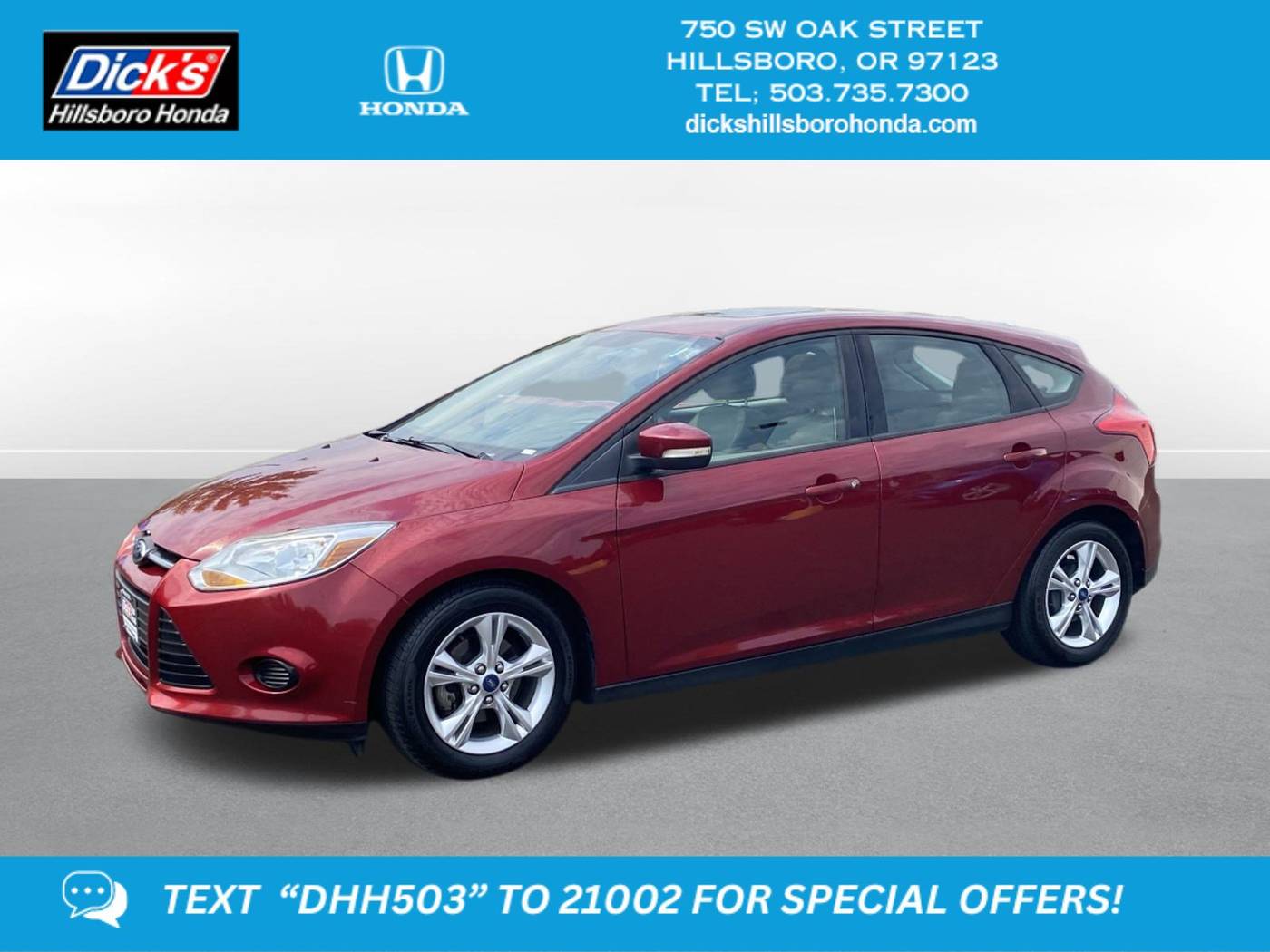 2013 Ford Focus SE — Hatchback — 108,463 mi — Hillsboro, OR